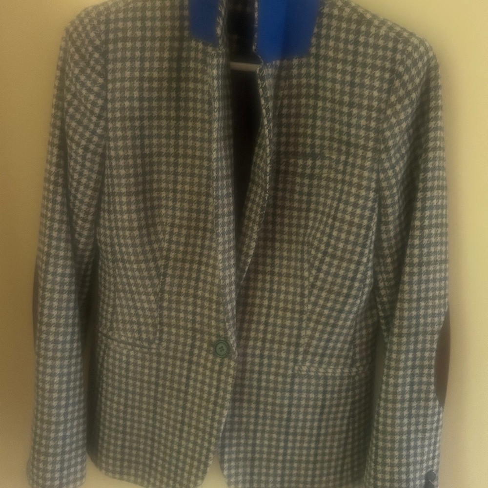 J Crew plaid blazer